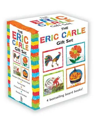 Das Eric Carle-Geschenkset: Das winzige Samenkorn; Pfannkuchen, Pfannkuchen; Ein Haus für den Einsiedlerkrebs; Der Hahn will die Welt sehen - The Eric Carle Gift Set: The Tiny Seed; Pancakes, Pancakes!; A House for Hermit Crab; Rooster's Off to See the World