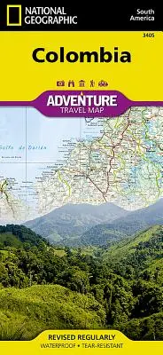 Kolumbien Abenteuer-Reisekarte - Colombia Adventure Travel Map