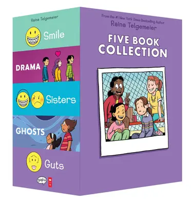 Raina Telgemeier Collection Box Set (Lächeln, Drama, Schwestern, Gespenster, Guts) - Raina Telgemeier Collection Box Set (Smile, Drama, Sisters, Ghosts, Guts)