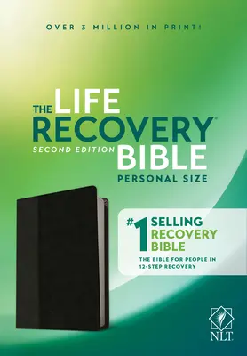 NLT Life Recovery Bibel, zweite Auflage, persönliche Größe (lederähnlich, schwarz/nyx) - NLT Life Recovery Bible, Second Edition, Personal Size (Leatherlike, Black/Onyx)