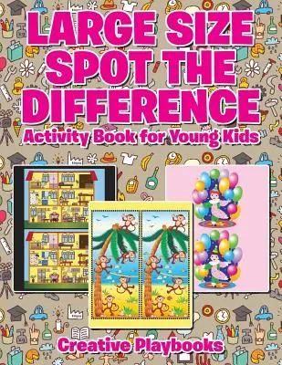 Großformatiges Spot the Difference Activity Book für junge Kinder - Large Size Spot the Difference Activity Book for Young Kids