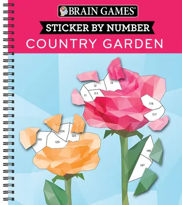 Denkspiele - Sticker nach Zahlen: Country Garden - Brain Games - Sticker by Number: Country Garden