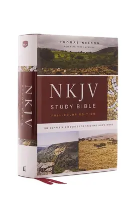 NKJV Studienbibel, Hardcover, vollfarbig, Red Letter Edition, Comfort Print: Die vollständige Ressource für das Studium von Gottes Wort - NKJV Study Bible, Hardcover, Full-Color, Red Letter Edition, Comfort Print: The Complete Resource for Studying God's Word