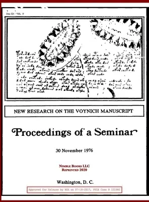 Neue Forschungen zum Voynich-Manuskript: Bericht über ein Seminar - New Research on the Voynich Manuscript: Proceedings of a Seminar