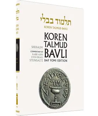 Koren Talmud Bavli, Bd.8: Traktat Schekalim, Noe B & W Ausgabe, Hebräisch/Englisch - Koren Talmud Bavli, Vol.8: Tractate Shekalim, Noe B & W Edition, Hebrew/English