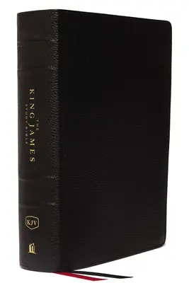 Die King James Studienbibel, Echtes Leder, Schwarz, Indexiert, Farbige Ausgabe - The King James Study Bible, Genuine Leather, Black, Indexed, Full-Color Edition