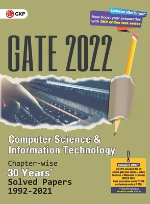 GATE 2022 Informatik und Informationstechnologie - 30 Jahre Kapitelweise Gelöste Prüfungsaufgaben (1992-2021). (G K Veröffentlichungen (P) Ltd) - GATE 2022 Computer Science and Information Technology - 30 years Chapter wise Solved Papers (1992-2021). (G K Publications (P) Ltd)