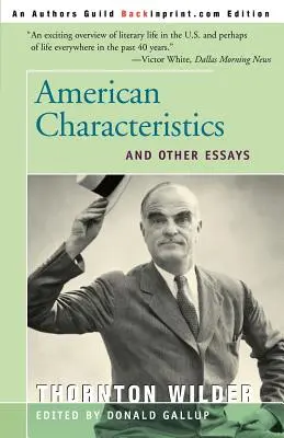 Amerikanische Merkmale und andere Essays - American Characteristics and Other Essays