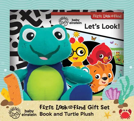 Baby Einstein: Erstes Suchen und Finden Geschenkset: Buch und Schildkrötenplüsch - Baby Einstein: First Look and Find Gift Set: Book and Turtle Plush