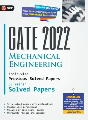 GATE 2022 Maschinenbau - 35 Jahre thematisch gegliederte, gelöste Prüfungsaufgaben (G K Publications (P) Ltd) - GATE 2022 Mechanical Engineering - 35 Years Topic-wise Previous Solved Papers (G K Publications (P) Ltd)