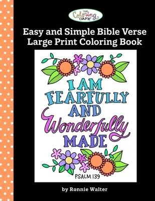 The Coloring Cafe - Einfaches und leichtes Bibelvers-Malbuch in Großdruck - The Coloring Cafe-Easy and Simple Bible Verse Large Print Coloring Book