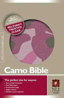 Tarnbibel-NLT-Reißverschluss - Camo Bible-NLT-Zipper