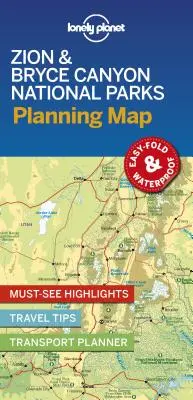 Lonely Planet Zion & Bryce Canyon Nationalparks Planungskarte 1 - Lonely Planet Zion & Bryce Canyon National Parks Planning Map 1