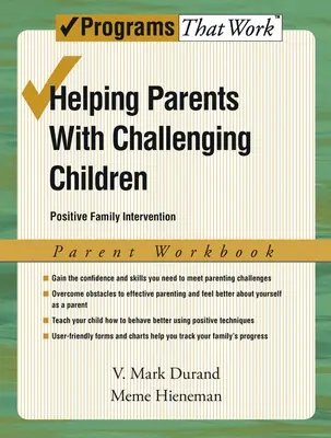 Hilfe für Eltern mit schwierigen Kindern, Arbeitsbuch für Eltern: Positive Familienintervention - Helping Parents with Challenging Children, Parent Workbook: Positive Family Intervention