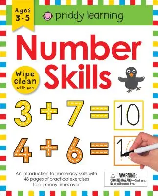Wipe Clean Workbook: Number Skills (geschlossene Spiralbindung): Alter 4-7 Jahre; abwischbar mit Stift und Lernkarten - Wipe Clean Workbook: Number Skills (Enclosed Spiral Binding): Ages 4-7; Wipe-Clean with Pen & Flash Cards