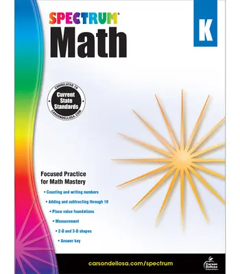 Spectrum Mathe-Arbeitsheft, Klasse K - Spectrum Math Workbook, Grade K