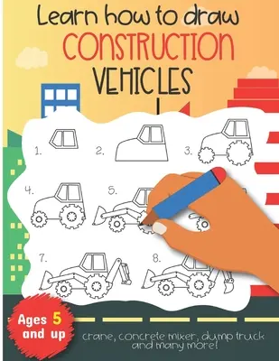 Lerne, wie man Baufahrzeuge wie einen Kran, einen Betonmischer, einen Kipper und viele mehr zeichnet! Ab 5 Jahren: Spaß für Jungen und Mädchen, PreK, Kindergarten - Learn how to draw construction vehicles crane, concrete mixer, dump truck, and many more! Ages 5 and up: Fun for boys and girls, PreK, Kindergarten