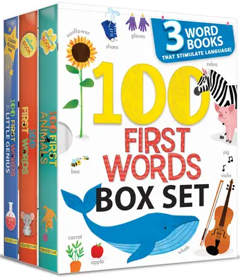 100 erste Wörter Box Set: 3 Wörterbücher, die die Sprache fördern (Us Edition) - 100 First Words Box Set: 3 Word Books That Stimulate Language (Us Edition)