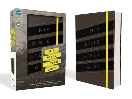 NIV, Bibel für Teenager-Jungs, lederweich, anthrazit, elastischer Verschluss: Glaube, Weisheit und Stärke aufbauen - NIV, Bible for Teen Guys, Leathersoft, Charcoal, Elastic Closure: Building Faith, Wisdom and Strength