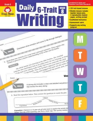 Tägliches Schreiben in 6 Schritten Klasse 8 - Daily 6-Trait Writing Grade 8