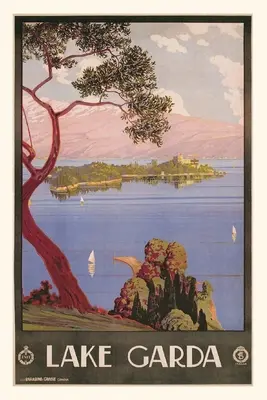 Jahrgangsjournal Reiseplakat Gada-See, Italien - Vintage Journal Lake Gada, Italy Travel Poster