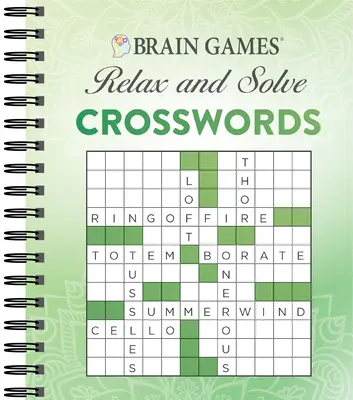 Denkspiele - Entspannen und Lösen: Kreuzworträtsel (Grün) - Brain Games - Relax and Solve: Crosswords (Green)