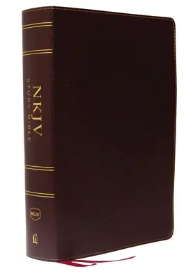 NKJV Studienbibel, Gebundenes Leder, Burgunderrot, Vollfarbig, Komfortdruck: Die vollständige Ressource für das Studium von Gottes Wort - NKJV Study Bible, Bonded Leather, Burgundy, Full-Color, Comfort Print: The Complete Resource for Studying God's Word