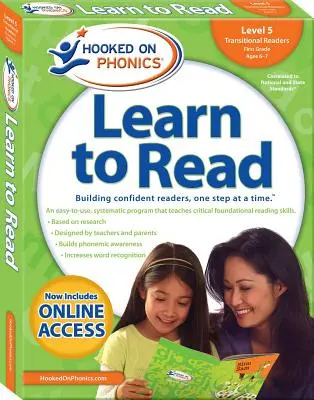 Hooked on Phonics Lesen lernen - Stufe 5, Band 5: Transitional Readers (Erste Klasse, 6-7 Jahre) - Hooked on Phonics Learn to Read - Level 5, Volume 5: Transitional Readers (First Grade Ages 6-7)