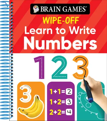 Brain Games Wipe-Off Schreiben lernen: Zahlen (Kinder im Alter von 3 bis 6 Jahren) - Brain Games Wipe-Off Learn to Write: Numbers (Kids Ages 3 to 6)