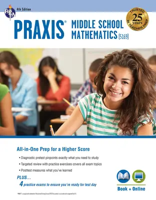 Praxis Middle School Mathematics (5169) Buch + Online, 4. Ausgabe - Praxis Middle School Mathematics (5169) Book + Online, 4th Edition