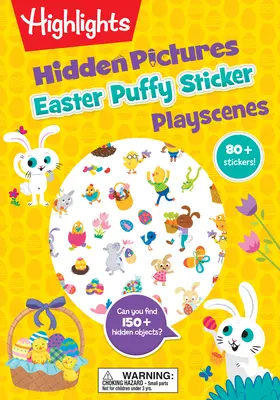 Versteckte Osterbilder Puffy Sticker Playscenes - Easter Hidden Pictures Puffy Sticker Playscenes