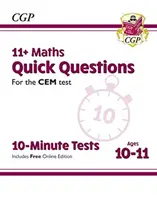 11+ CEM 10-Minuten-Tests: Mathe-Schnellfragen - Alter 10-11 (mit Online-Ausgabe) - 11+ CEM 10-Minute Tests: Maths Quick Questions - Ages 10-11 (with Online Edition)