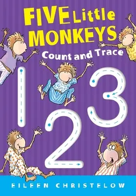 Fünf kleine Äffchen zählen und zeichnen nach - Five Little Monkeys Count and Trace