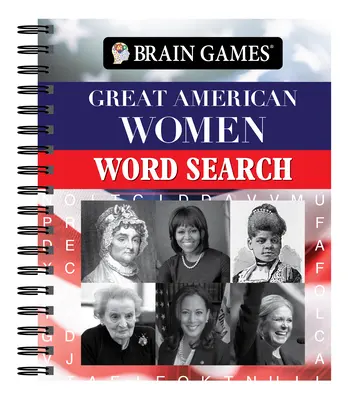 Denkspiele - Große amerikanische Frauen - Wortsuche - Brain Games - Great American Women Word Search