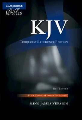 KJV Türkisfarbene Referenzbibel, schwarzes Ziegenleder, Text mit roten Buchstaben, Kj676: Xrl - KJV Turquoise Reference Bible, Black Goatskin Leather, Red-Letter Text, Kj676: Xrl