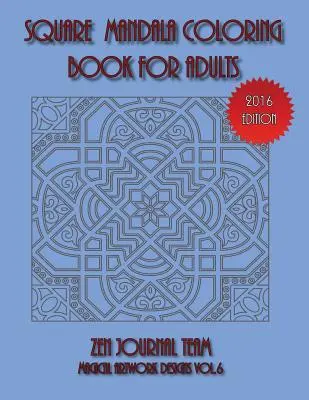 Quadratisches Mandala-Malbuch für Erwachsene - Square Mandala Coloring Book For Adults