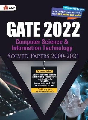 GATE 2022 Informatik und Informationstechnologie - Gelöste Prüfungsaufgaben (2000-2021) (G K Publications (P) Ltd) - GATE 2022 Computer Science and Information Technology - Solved Papers (2000-2021) (G K Publications (P) Ltd)