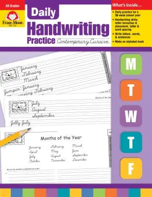 Tägliche Handschrift Contemporary Cursive - Daily Handwriting Contemporary Cursive