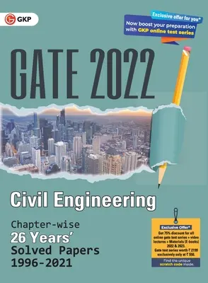 GATE 2022 Bauingenieurwesen - 26 Jahre kapitelweise Gelöste Prüfungsaufgaben (1996-2021) (G K Publications (P) Ltd) - GATE 2022 Civil Engineering - 26 Years Chapter-wise Solved Papers (1996-2021) (G K Publications (P) Ltd)