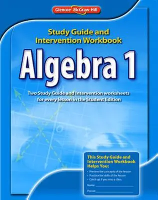 Algebra 1 Study Guide und Intervention Workbook - Algebra 1 Study Guide and Intervention Workbook