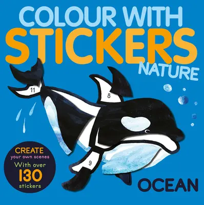 Ausmalen mit Stickern: Ozean: Erstelle 10 Bilder mit Stickern! - Color with Stickers: Ocean: Create 10 Pictures with Stickers!