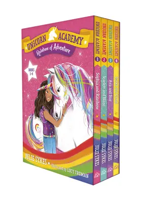 Einhorn-Akademie: Regenbogen der Abenteuer Boxset (Bücher 1-4) - Unicorn Academy: Rainbow of Adventure Boxed Set (Books 1-4)