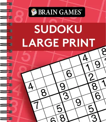 Denkspiele - Sudoku Großdruck (Rot) - Brain Games - Sudoku Large Print (Red)