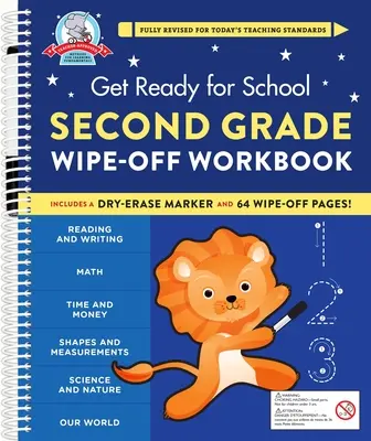 Bereit für die Schule: Abwischbares Arbeitsbuch für die zweite Klasse - Get Ready for School: Second Grade Wipe-Off Workbook