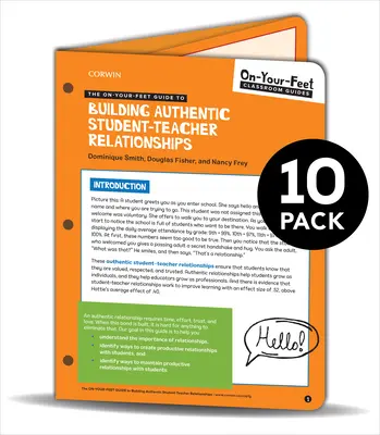 BUNDLE: Smith: Der Leitfaden zum Aufbau authentischer Schüler-Lehrer-Beziehungen: 10er-Pack - BUNDLE: Smith: The On-Your-Feet Guide to Building Authentic Student-Teacher Relationships: 10 Pack