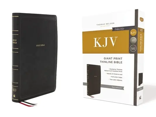 Kjv, Thinline Bibel, Riesendruck, Lederweich, Schwarz, Red Letter Edition, Komfortdruck: Heilige Bibel, King James Version - Kjv, Thinline Bible, Giant Print, Leathersoft, Black, Red Letter Edition, Comfort Print: Holy Bible, King James Version