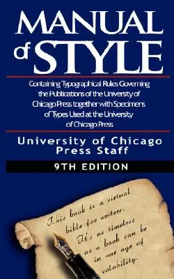 The Chicago Manual of Style von der Universität - The Chicago Manual of Style by University