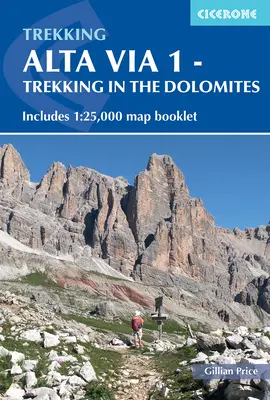 Höhenweg 1 - Trekking in den Dolomiten: Inklusive Kartenheft 1:25.000 - Alta Via 1 - Trekking in the Dolomites: Includes 1:25,000 Map Booklet