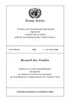 Vertragsreihe 3019 (englisch/französische Ausgabe) - Treaty Series 3019 (English/French Edition)