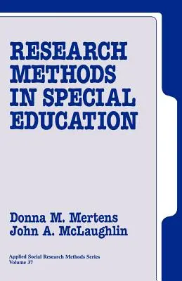 Forschungsmethoden in der Sonderpädagogik - Research Methods in Special Education